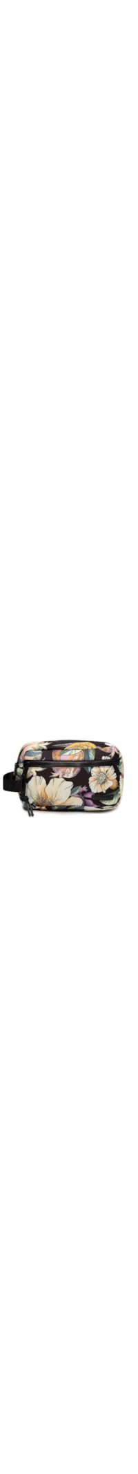 Necessaire Amô Romance Em Flor - Preto