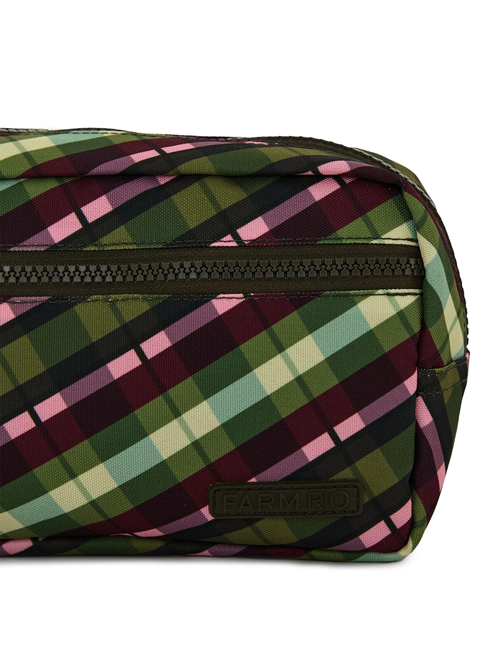Necessaire amo xadrez multicolorido Verde Farm Etc