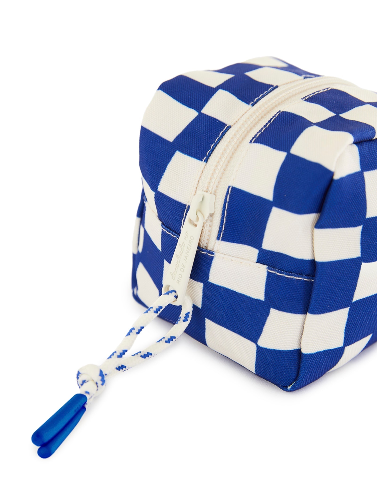 Necessaire Caçula Quadriculada Sonho Azul Azul Farm Etc