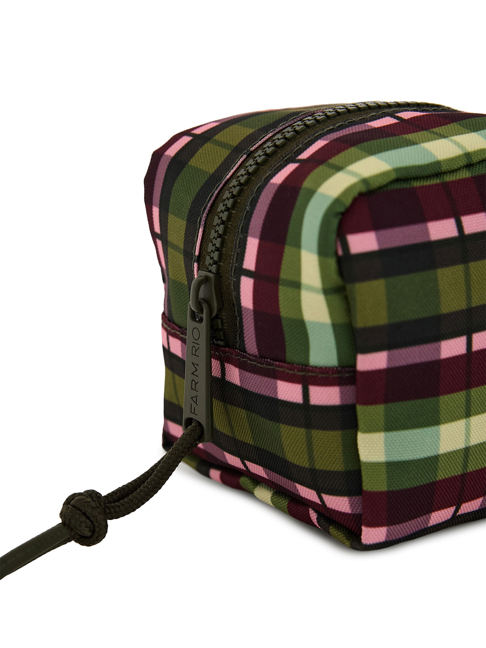 Necessaire Caçula Xadrez Multicolorido Verde Farm Etc