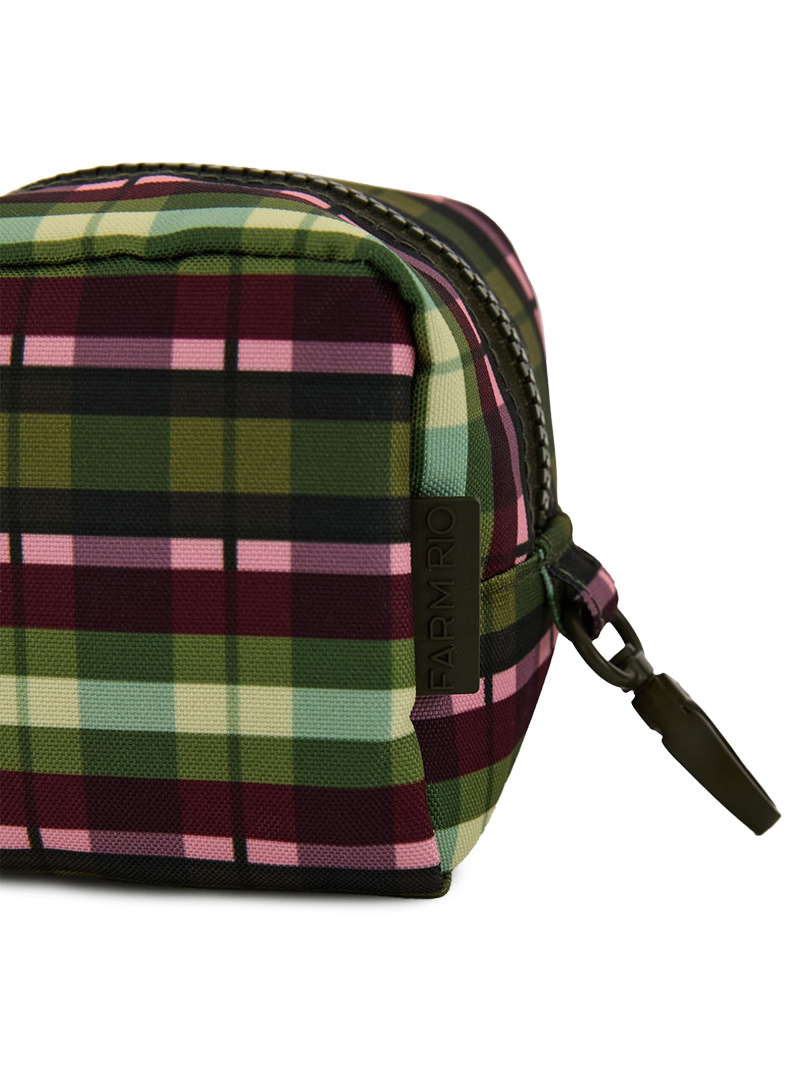 Necessaire Caçula Xadrez Multicolorido Verde Farm Etc