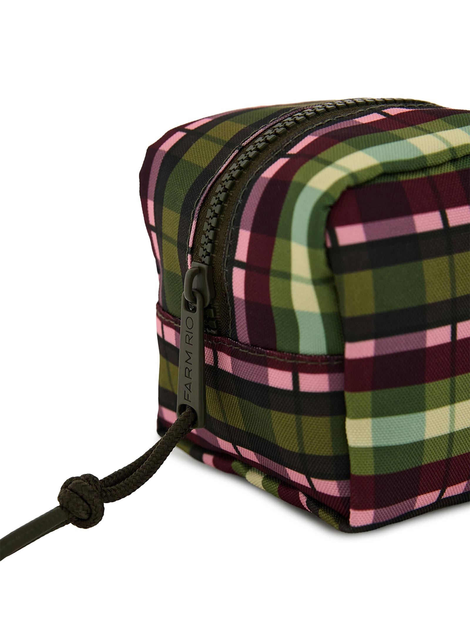Necessaire Caçula Xadrez Multicolorido Verde Farm Etc