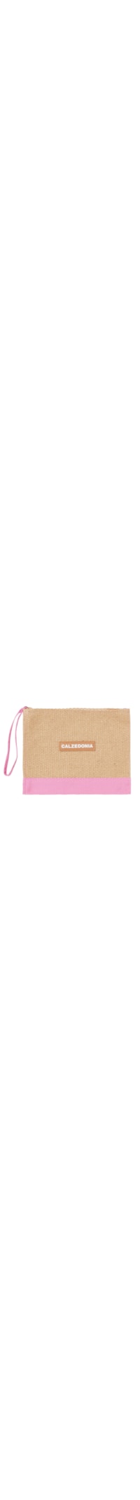 Necessaire Com Logótipo Calzedonia e Zíper - Rosa