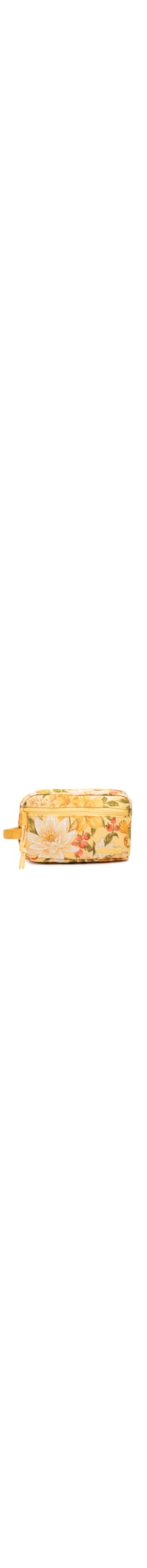 Necessaire Feminina Amô Floral Ararajuba - Amarelo