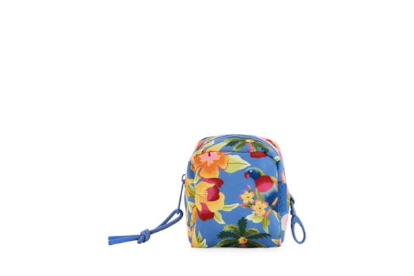 Necessaire Feminina Caçula Floral Havaiano - Azul