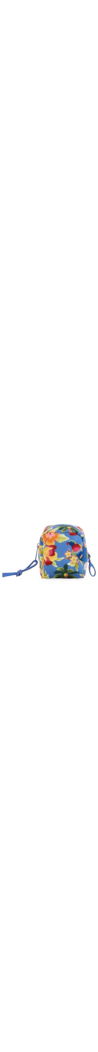 Necessaire Feminina Caçula Floral Havaiano - Azul