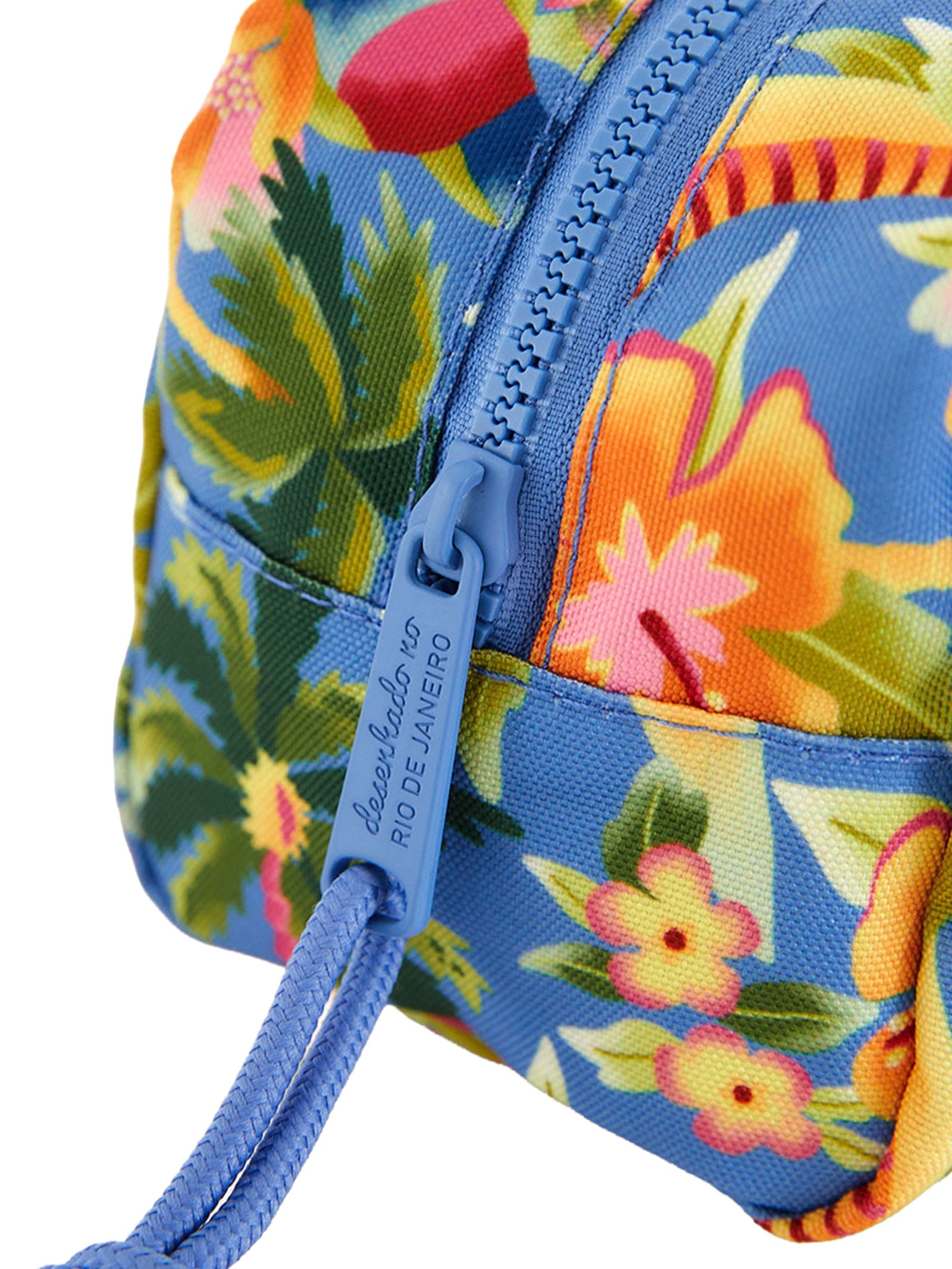 Necessaire Feminina Caçula Floral Havaiano Azul Farm Etc