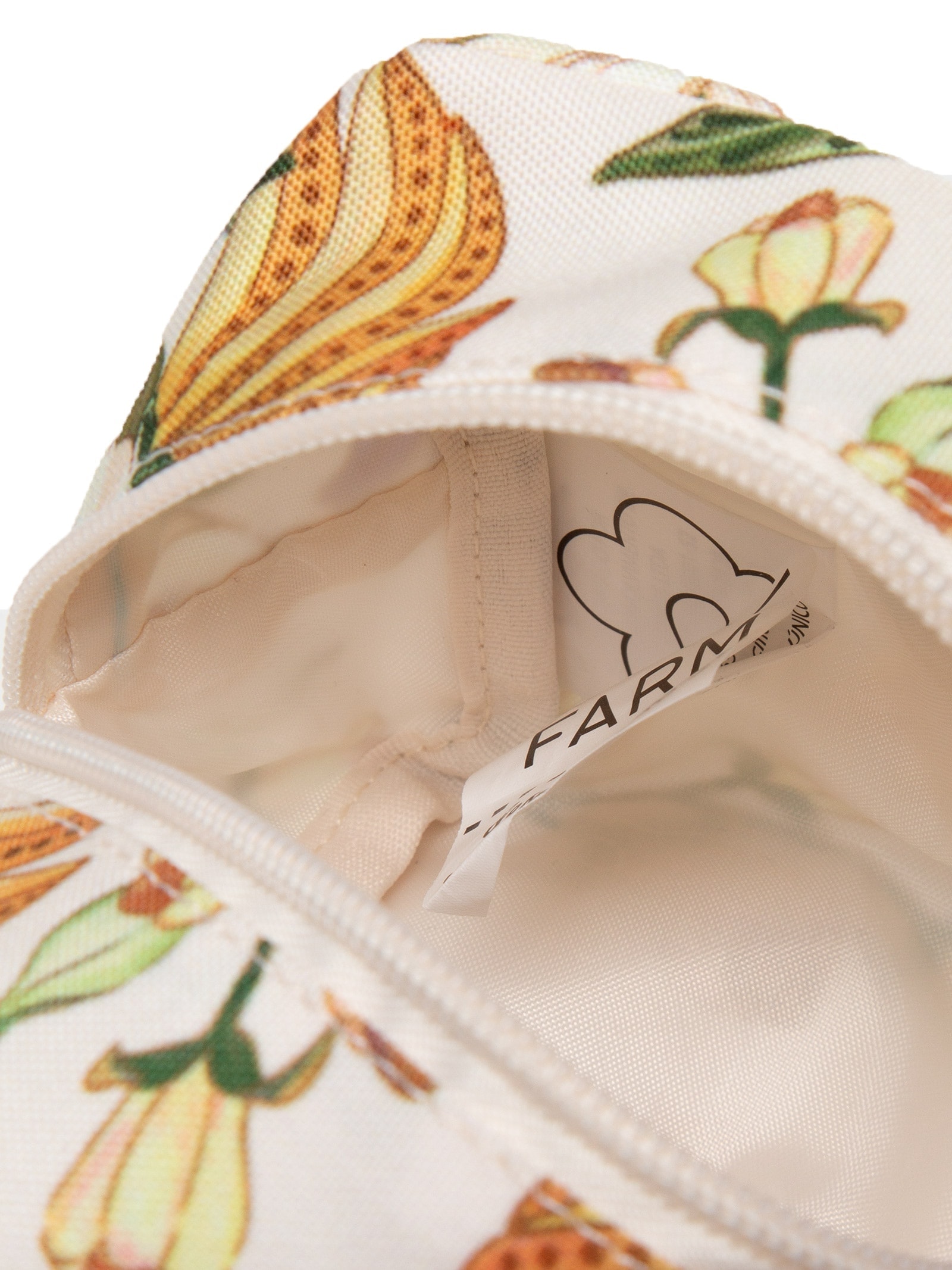 Necessaire Feminina Caçula Pássaro em Flor Branco Farm Etc