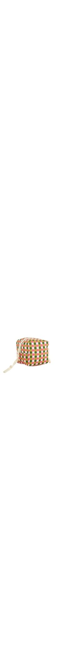 Necessaire Feminina Caçula Quadriculado - Verde
