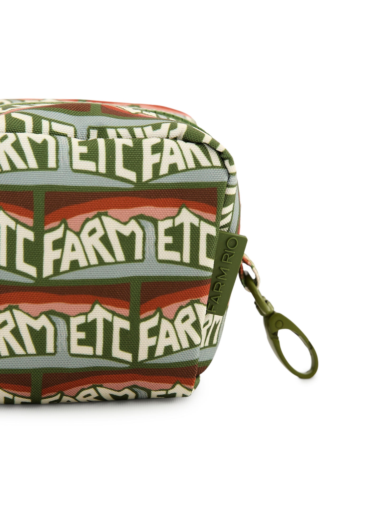 Necessaire Feminina Caçula Tipográfico Verde Farm Etc