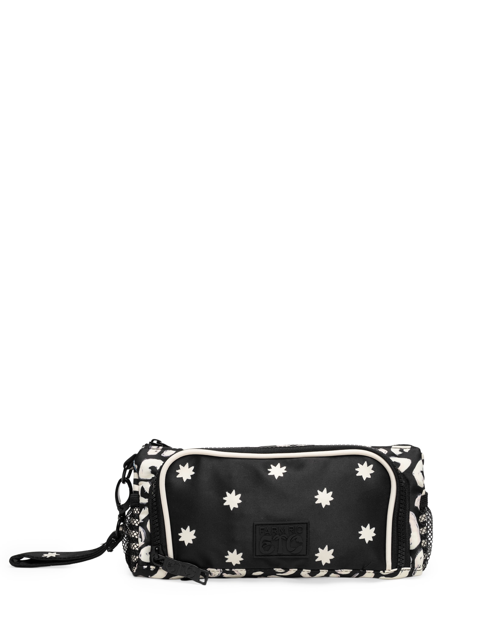 Necessaire Feminina Estrelado Preto Farm Etc