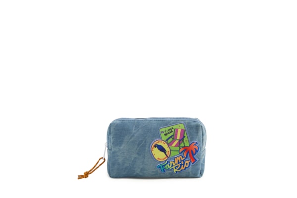 Necessaire Feminina M Ora Bolas Patch Rio Jeans - Verde