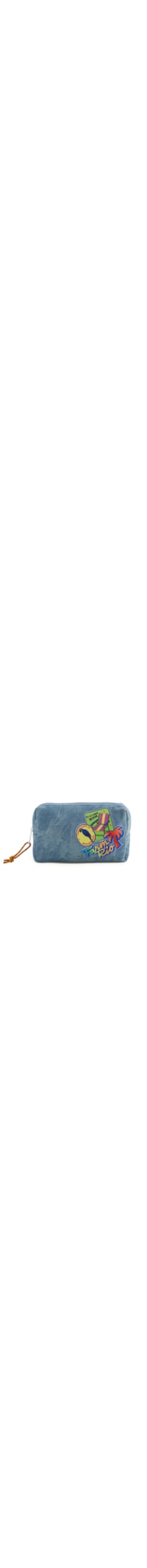 Necessaire Feminina M Ora Bolas Patch Rio Jeans - Verde