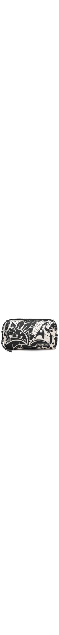 Necessaire Feminina Maxi Ora Bolas Bichos na Flor - Preto