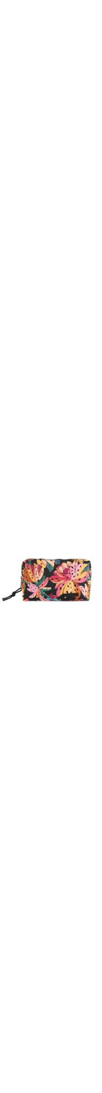 Necessaire Feminina Maxi Ora Bolas Flor De Banana - Preto