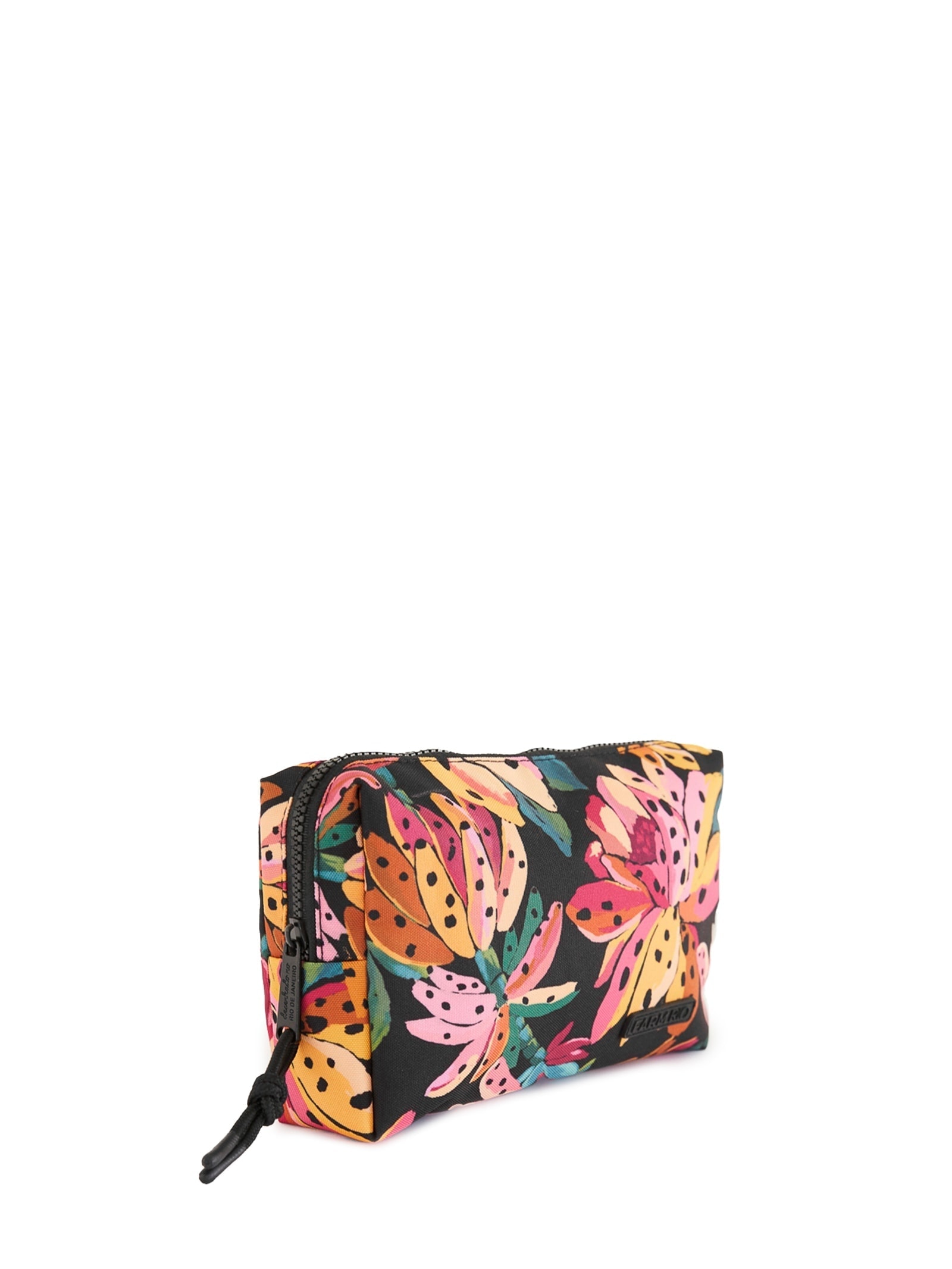 Necessaire Feminina Maxi Ora Bolas Flor De Banana Preto Farm Etc