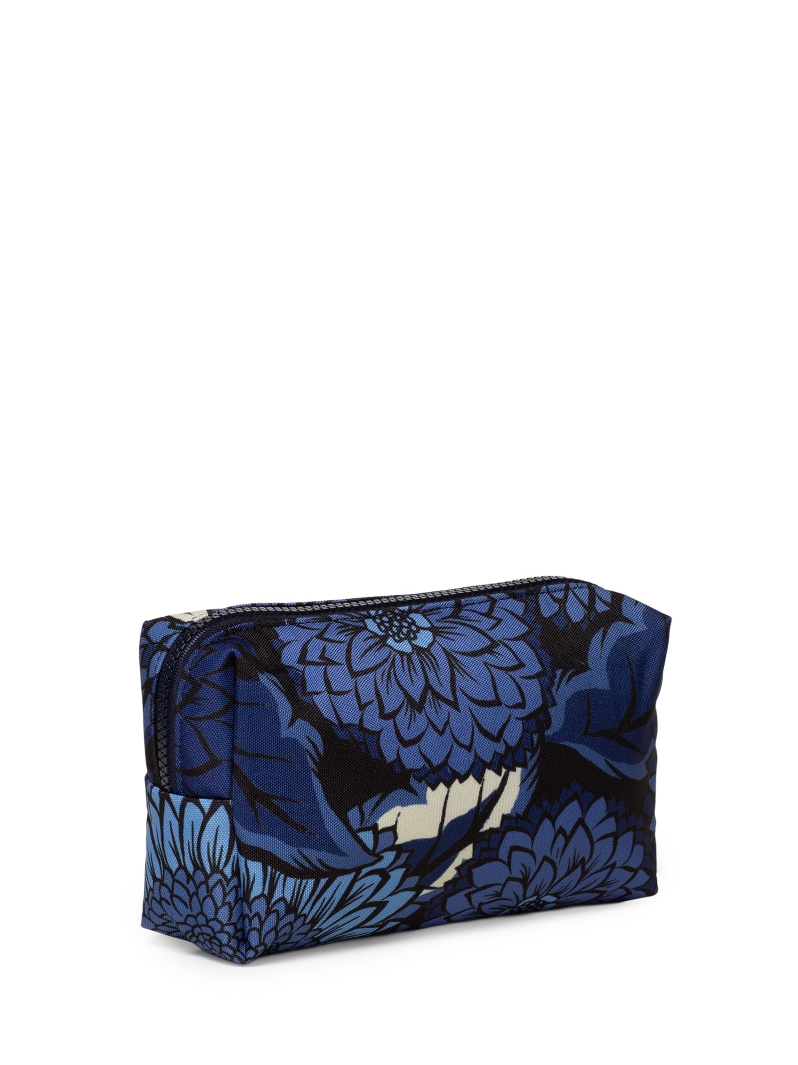 Necessaire Feminina Maxi Ora Bolas Floral Vintage Azul Farm Etc