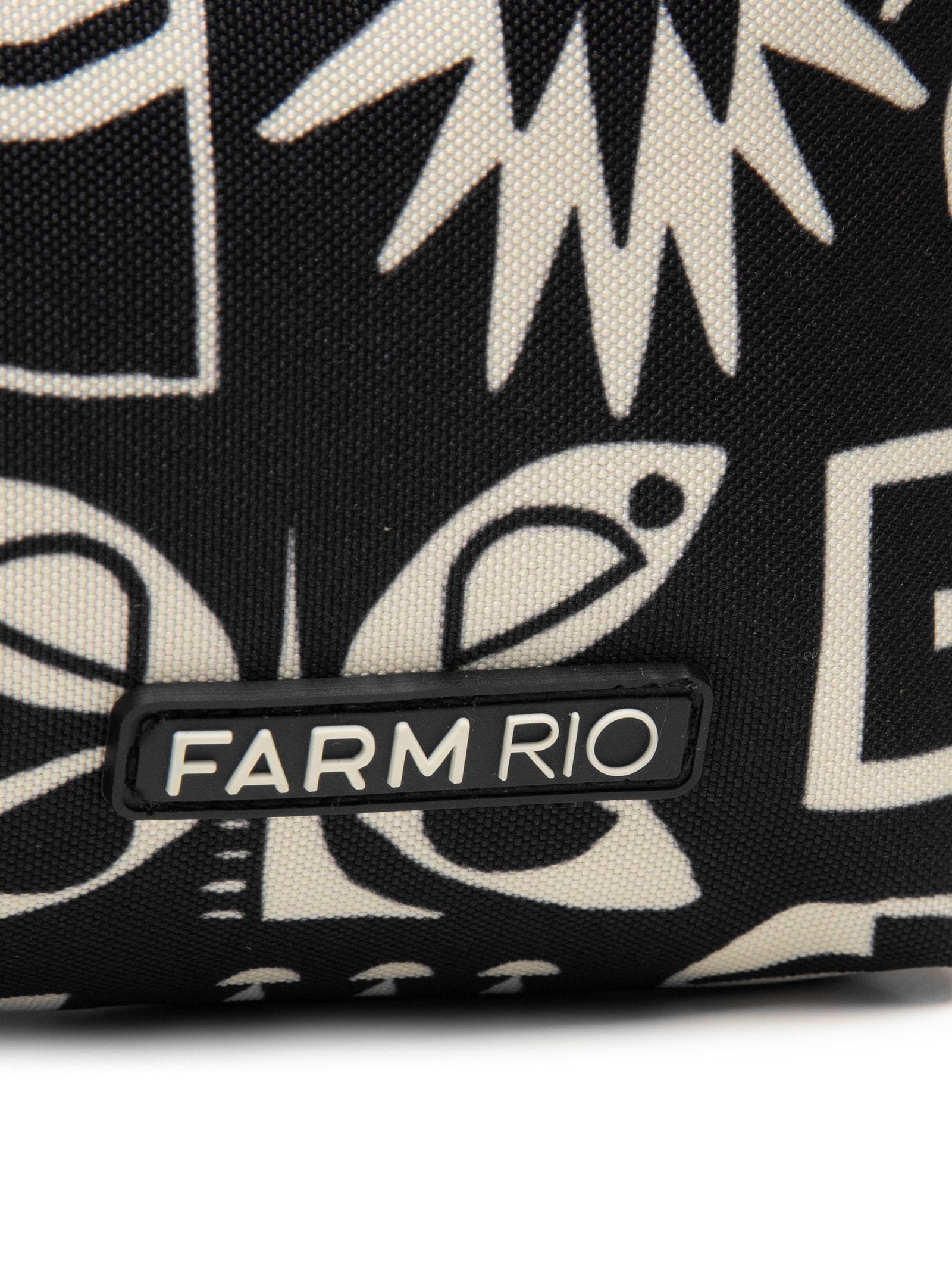 Necessaire Feminina Maxi Ora Bolas Lenço Tropicano Preto Farm Etc