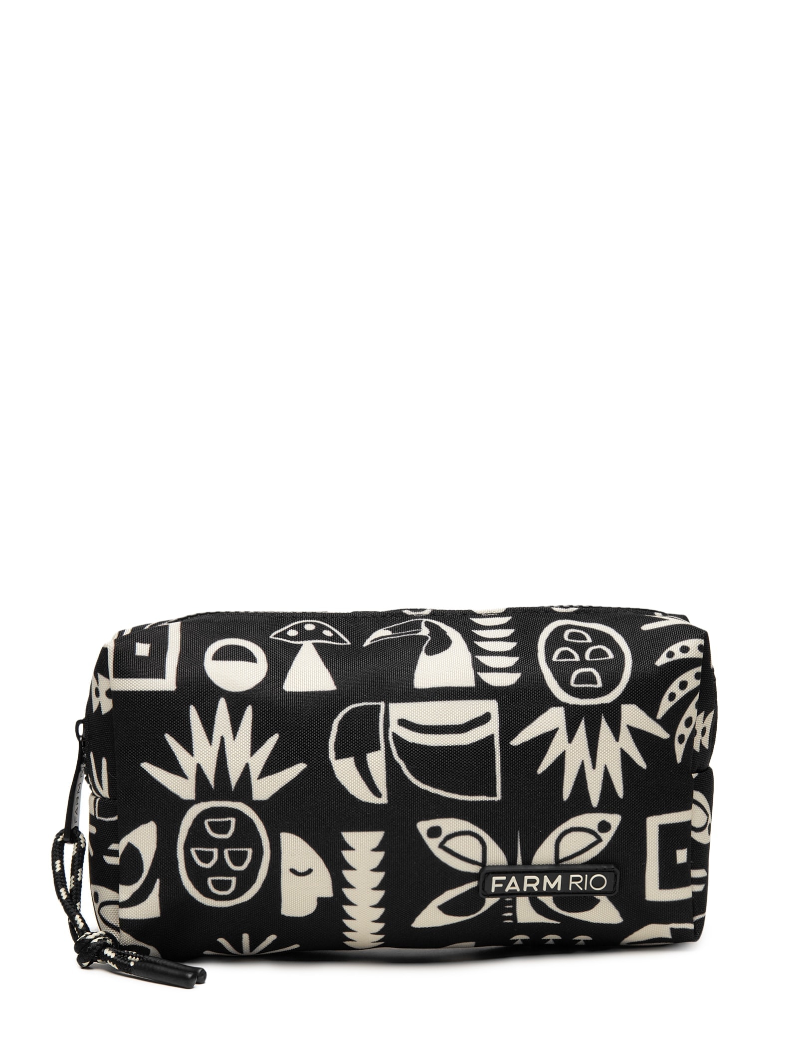 Necessaire Feminina Maxi Ora Bolas Lenço Tropicano Preto Farm Etc