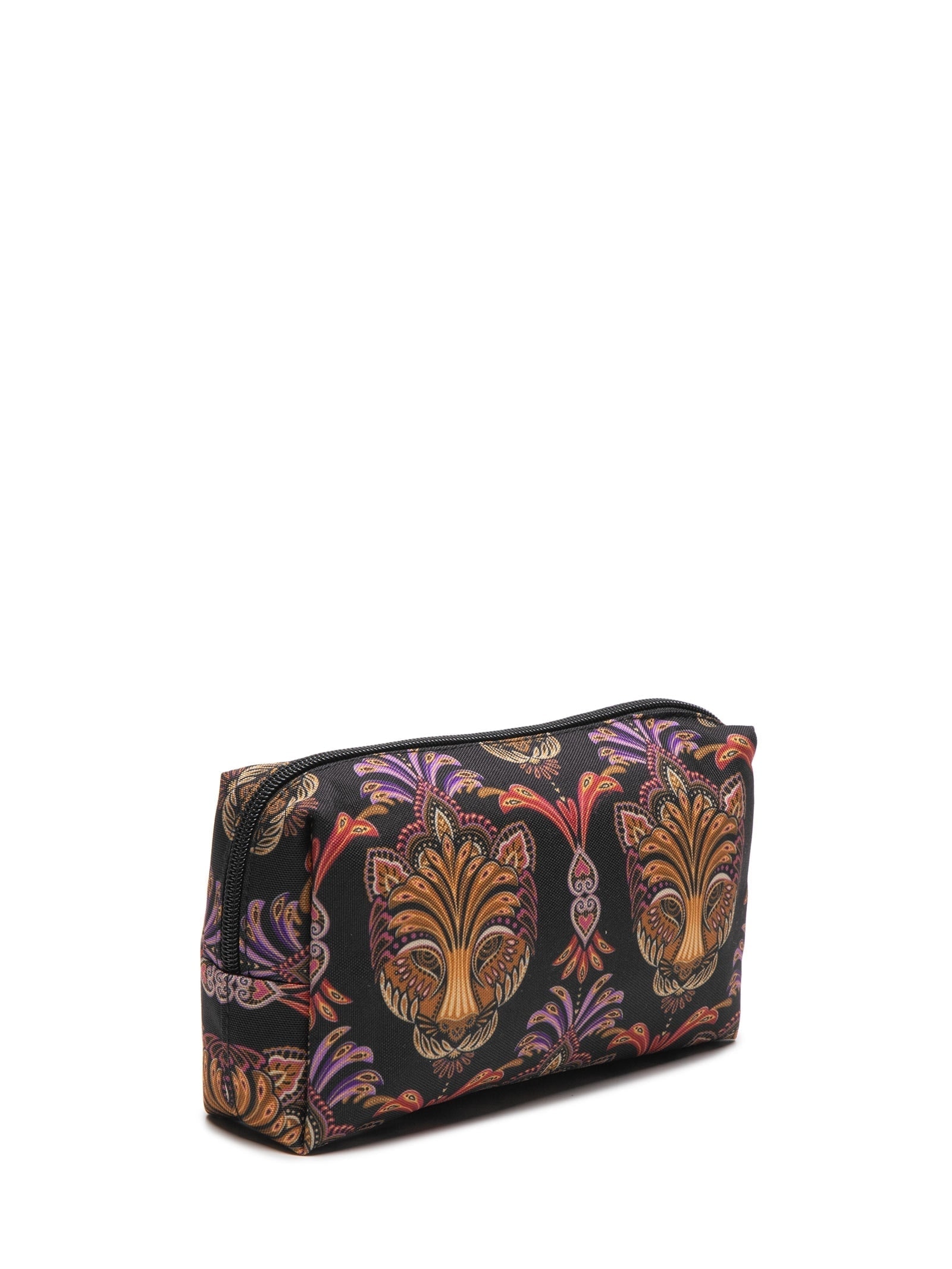 Necessaire Feminina Maxi Ora Bolas Pantera Boho Preto Farm Etc