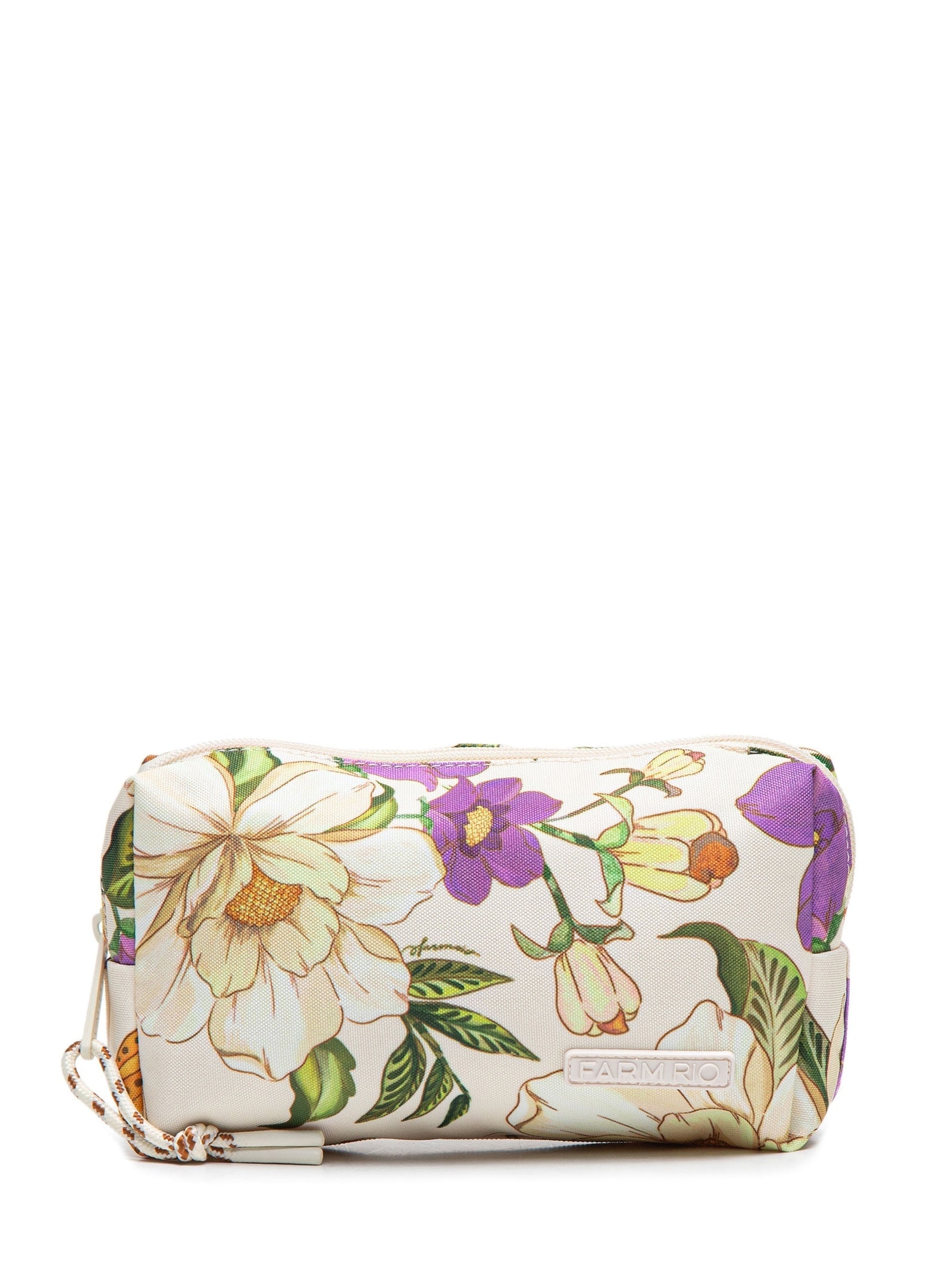 Necessaire Feminina Maxi Ora Bolas Pássaro em Flor Branco Farm Etc