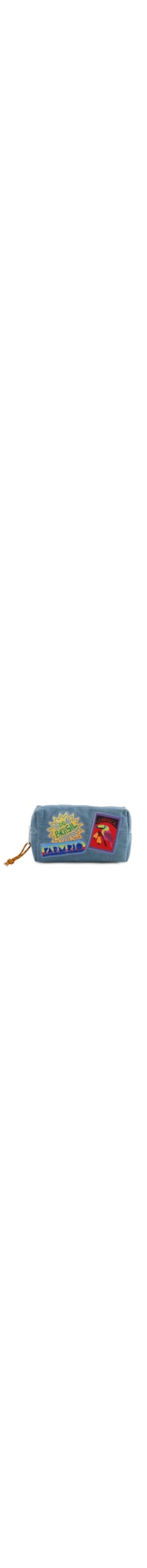Necessaire Feminina Maxi Ora Bolas Patch Rio Jean - Azul