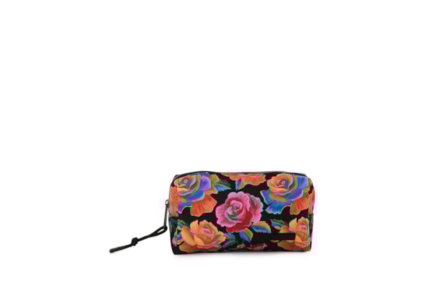 Necessaire Feminina Maxi Ora Bolas Rosas Pintadas - Preto