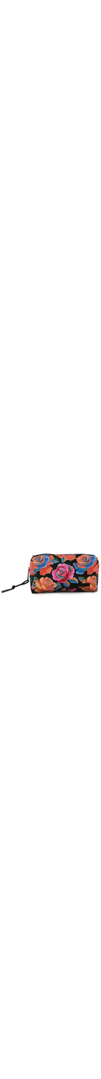 Necessaire Feminina Maxi Ora Bolas Rosas Pintadas - Preto