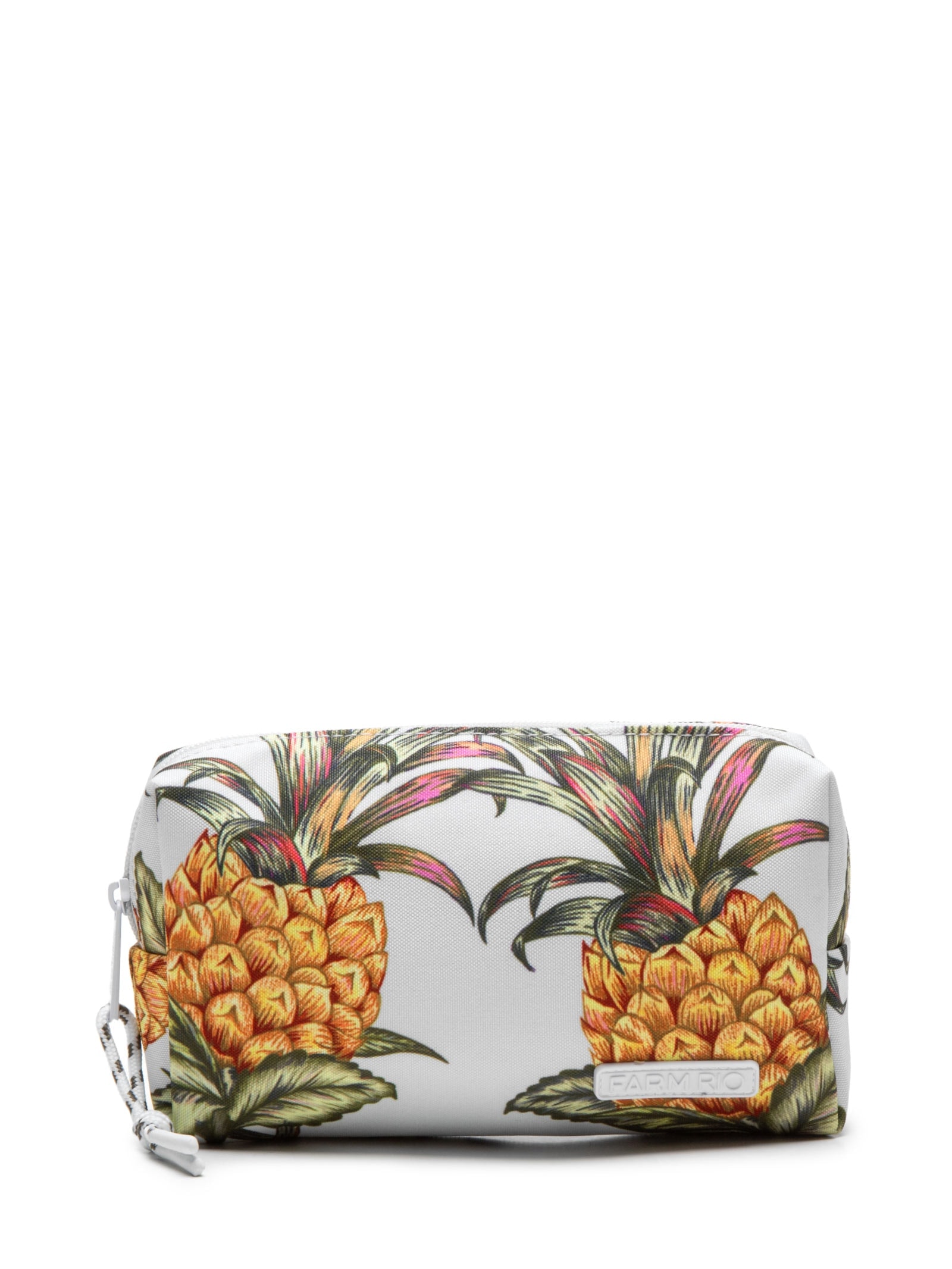 Necessaire Feminina Maxi Ora Bolas Suco de Abacaxi Branco Farm Etc