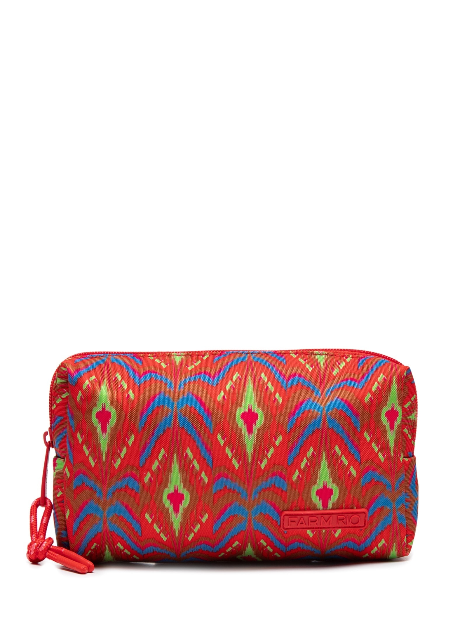 Necessaire Feminina Maxi Ora Bolas Summer Ikat Vermelho Farm Etc