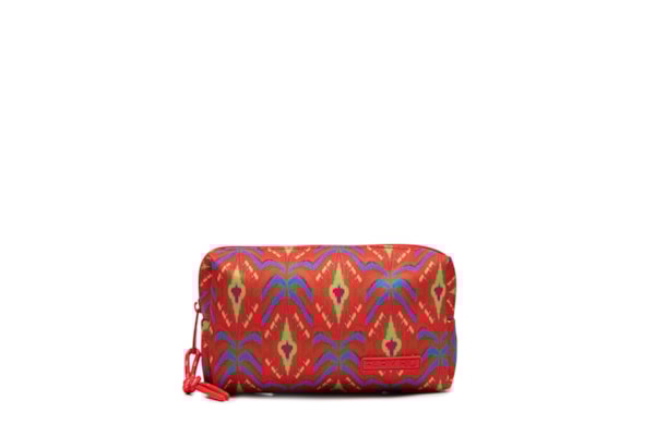 Necessaire Feminina Maxi Ora Bolas Summer Ikat - Vermelho