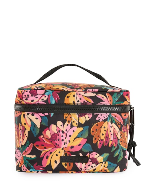 Necessaire Feminina Me Leva Flor De Banana – Preto
