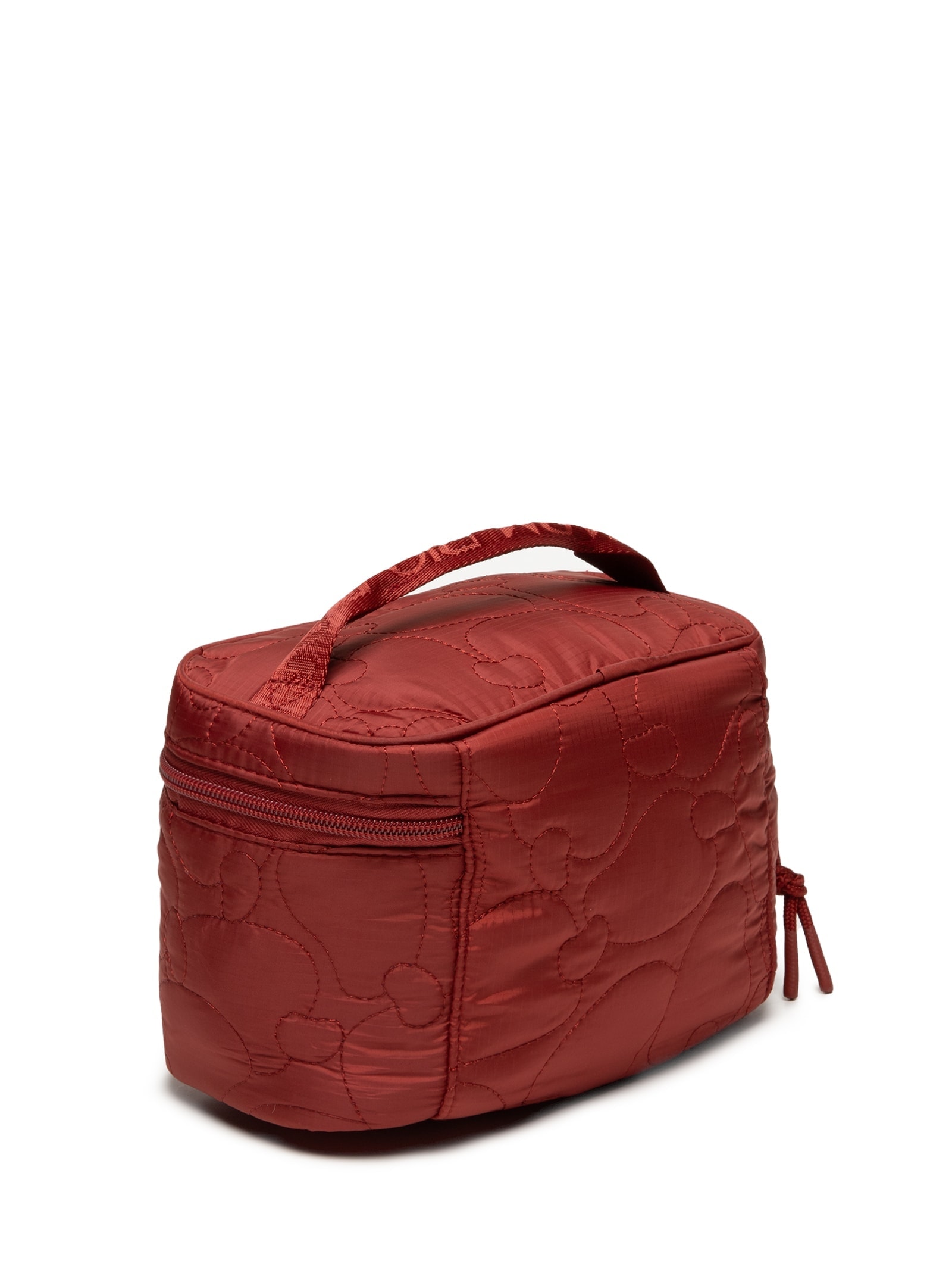 Necessaire Feminina Me Leva Gráfico Tropi Puffer Vinho Farm Etc