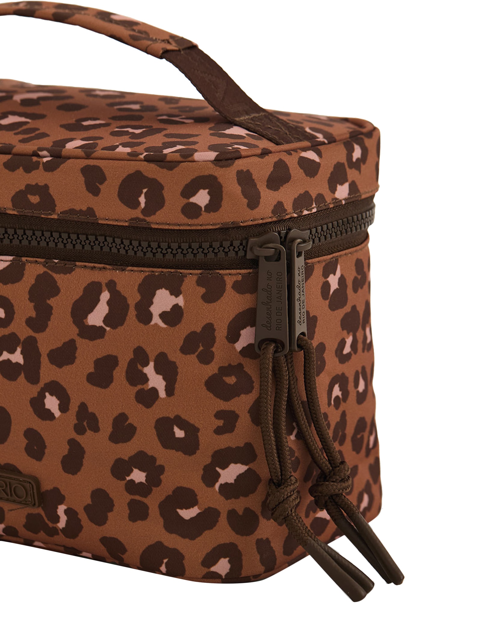 Necessaire Feminina Me Leva Onça Bandana Animal Print Farm Etc