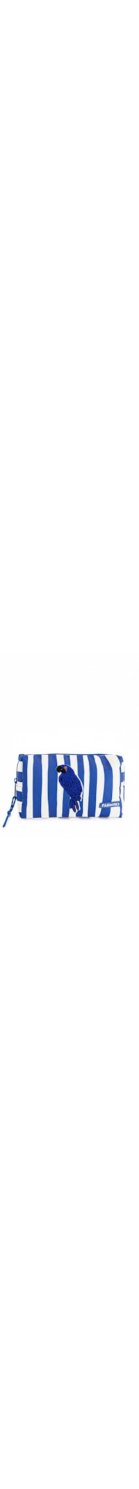 Necessaire Feminina Ora Bolas G Arara Listrada - Azul