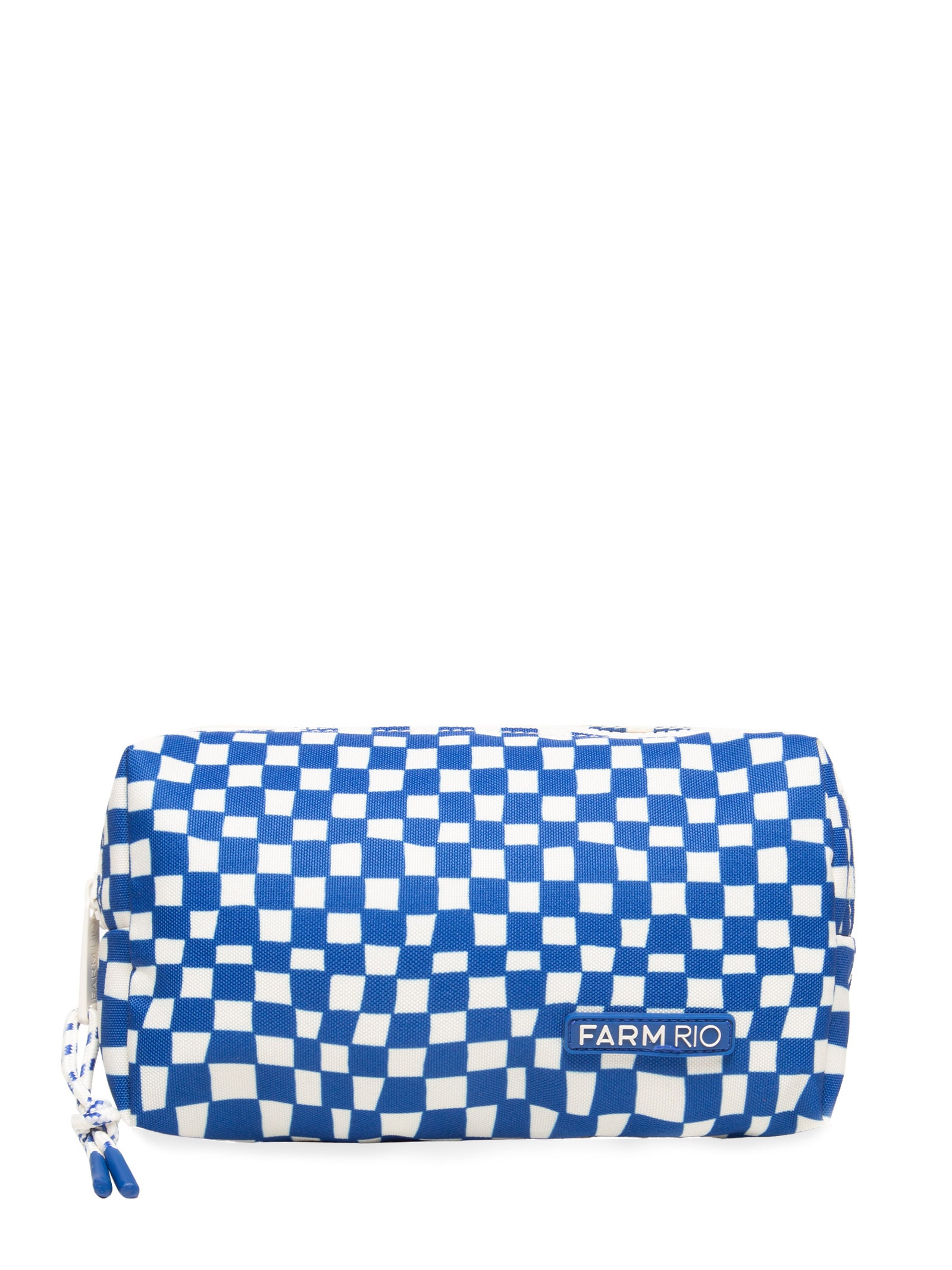 Necessaire Feminina Ora Bolas P Quadriculado Azul Farm Etc