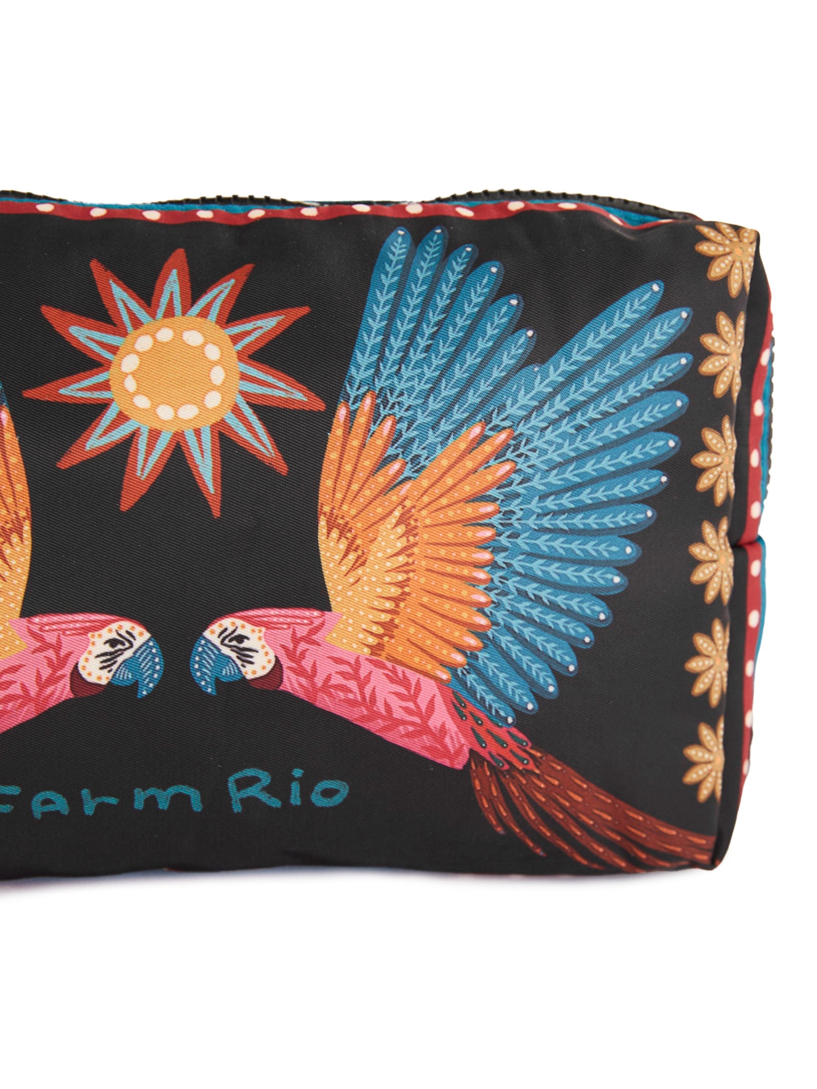 Necessaire Feminina Ora Bolas Samba Das Araras Preto Farm Etc