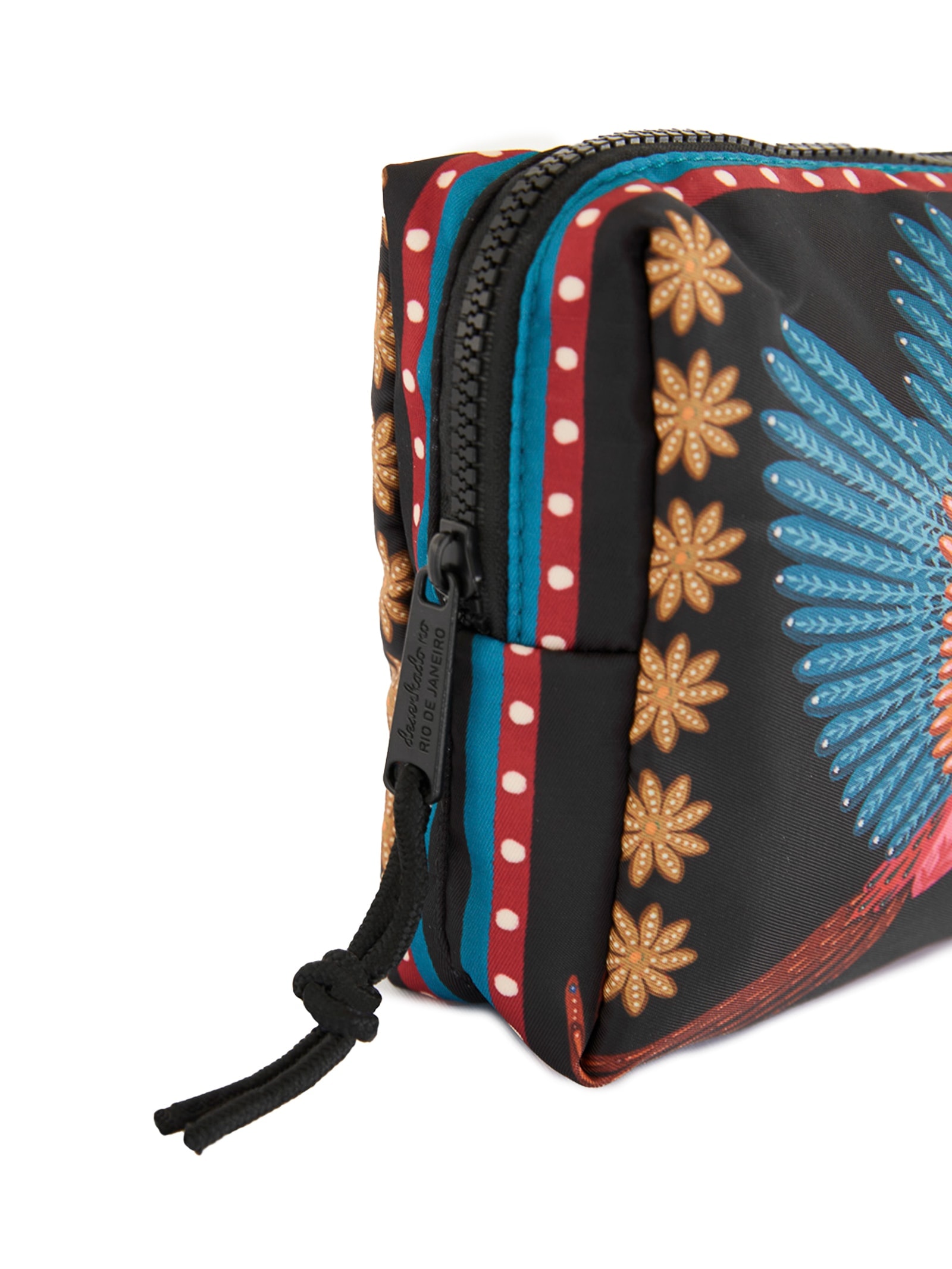 Necessaire Feminina Ora Bolas Samba Das Araras Preto Farm Etc