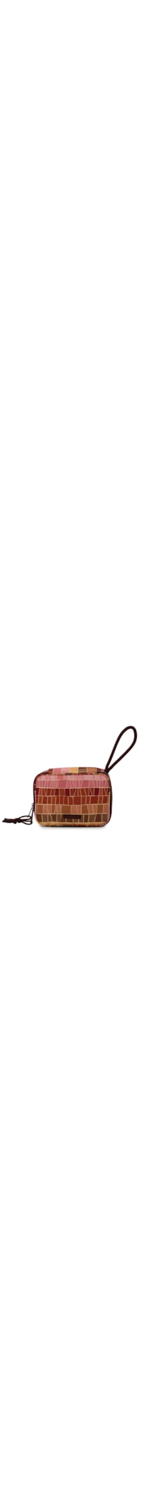 Necessaire Feminina Xerô Listra Mosaico - Marrom