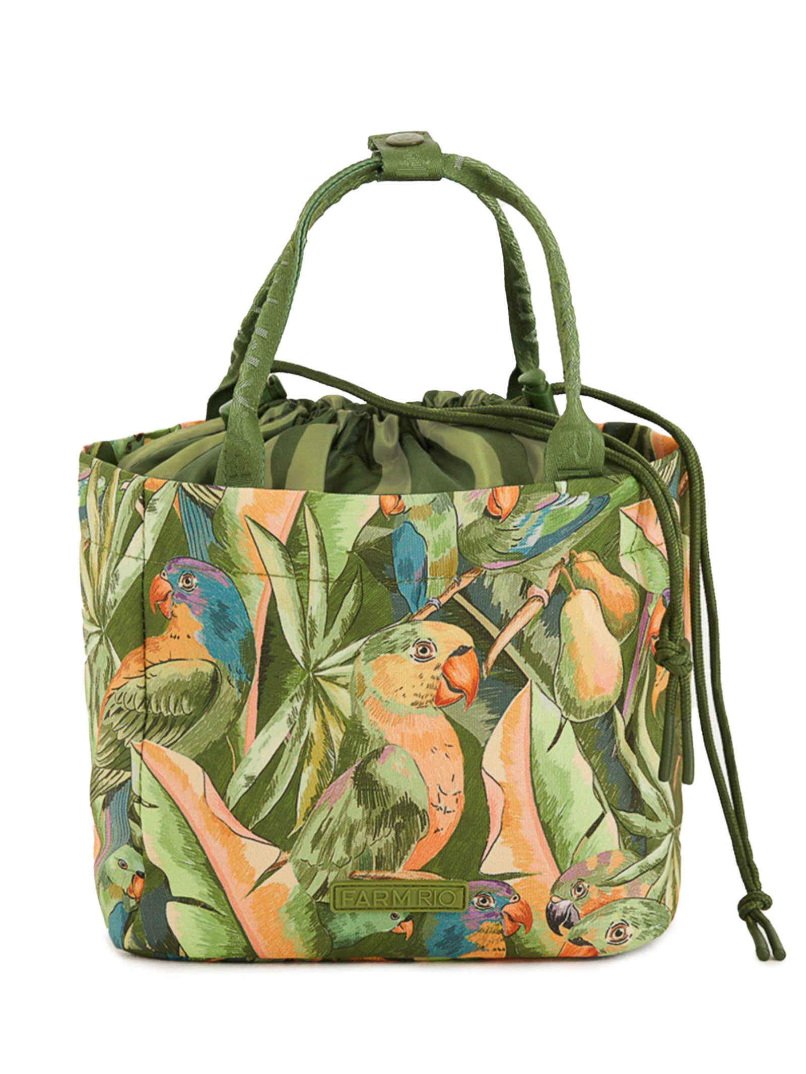 Necessaire Feminina Ziriguidum Floresta Passáros Verde Farm Etc