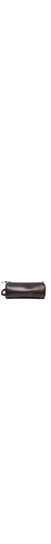 Necessaire Masculina de Viagem Média em Couro - Marrom
