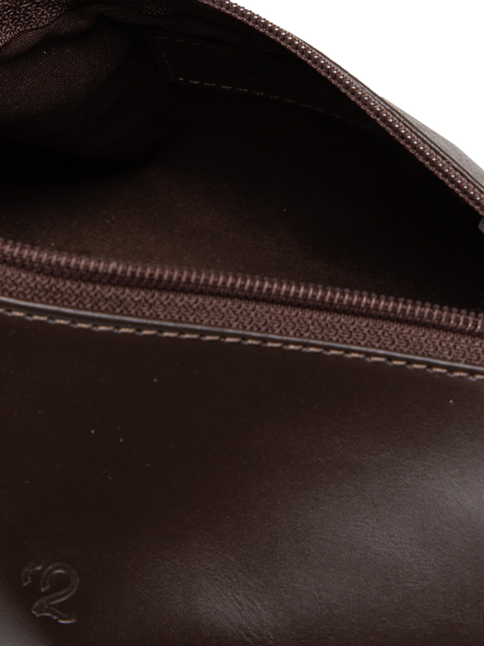 Necessaire Masculina de Viagem Média em Couro Marrom '2 Essential