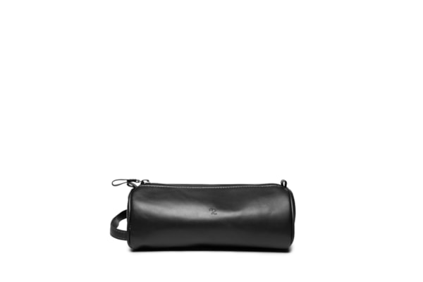 Necessaire Masculina de Viagem Média em Couro - Preto