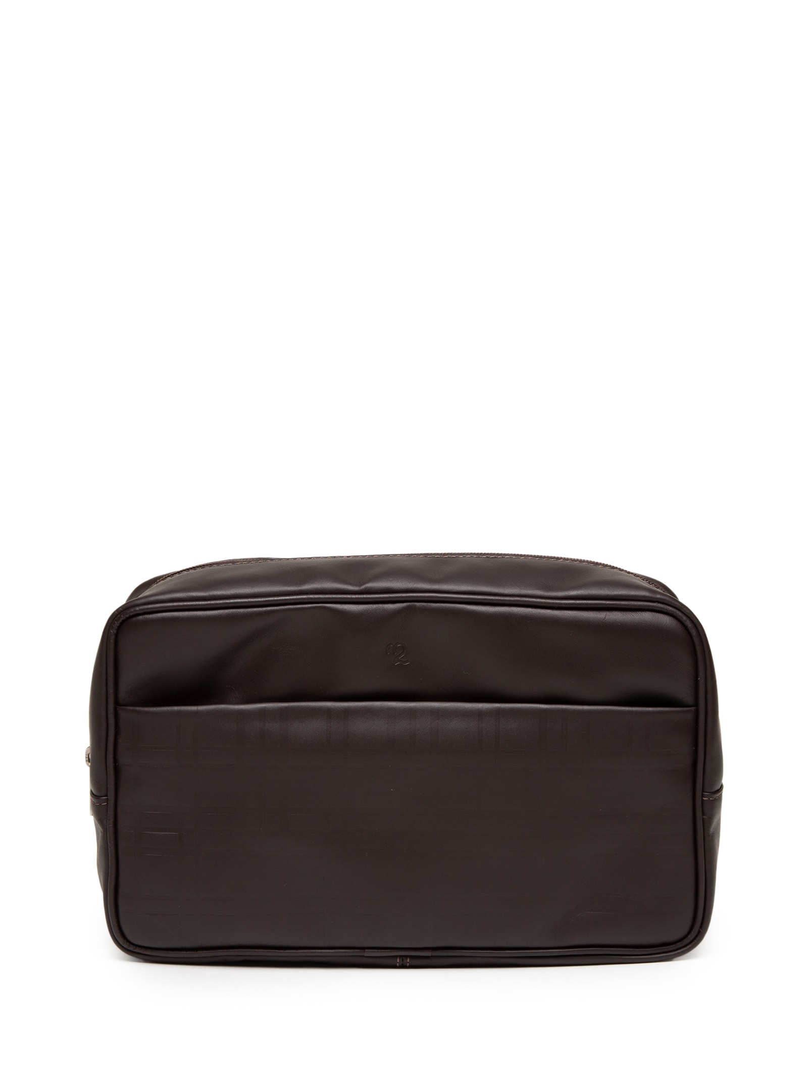 Necessaire Masculina Grande Para Viagem Couro Legítimo Marrom '2 Essential