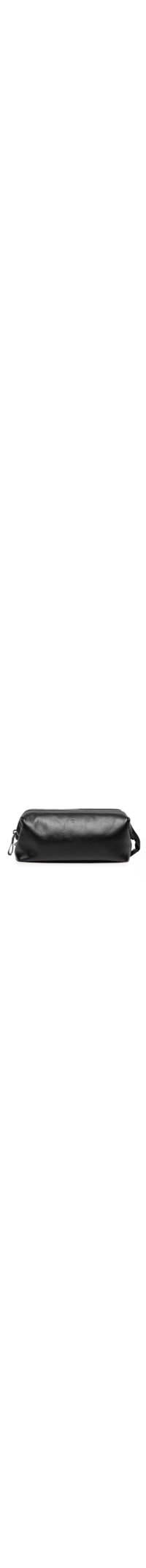 Necessaire Masculina Para Viagem Couro Legitimo - Preto