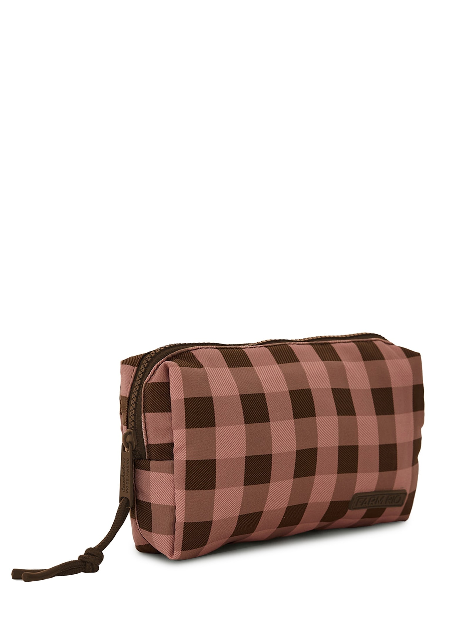 Necessaire Maxi Ora Bolas Jacaré Marrom Farm Etc