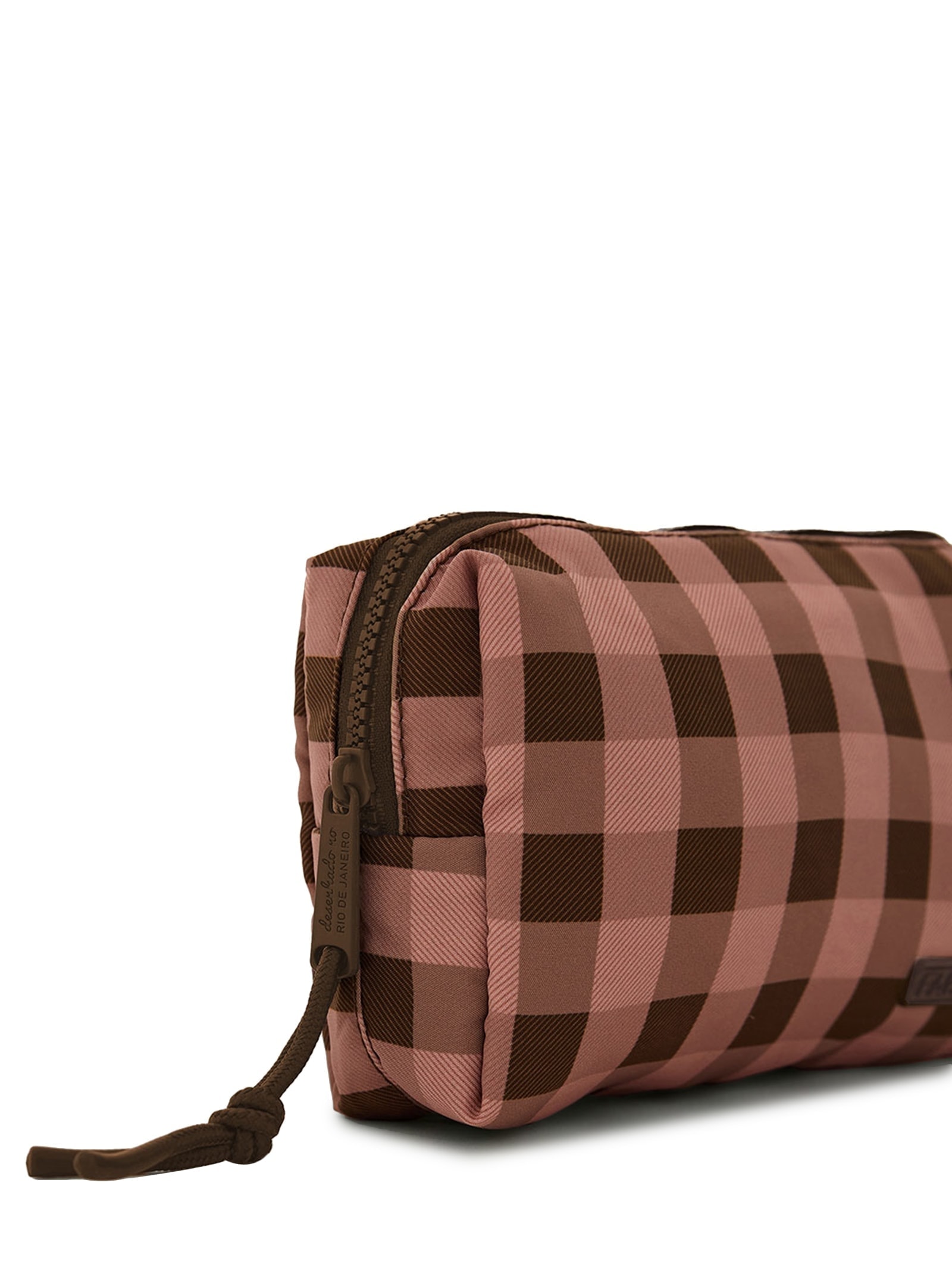 Necessaire Maxi Ora Bolas Jacaré Marrom Farm Etc