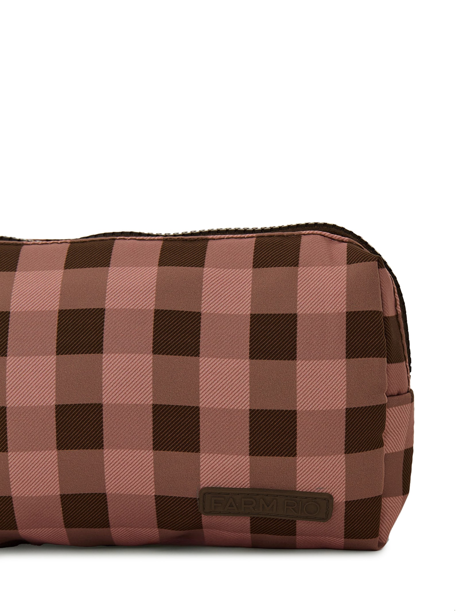 Necessaire Maxi Ora Bolas Jacaré Marrom Farm Etc