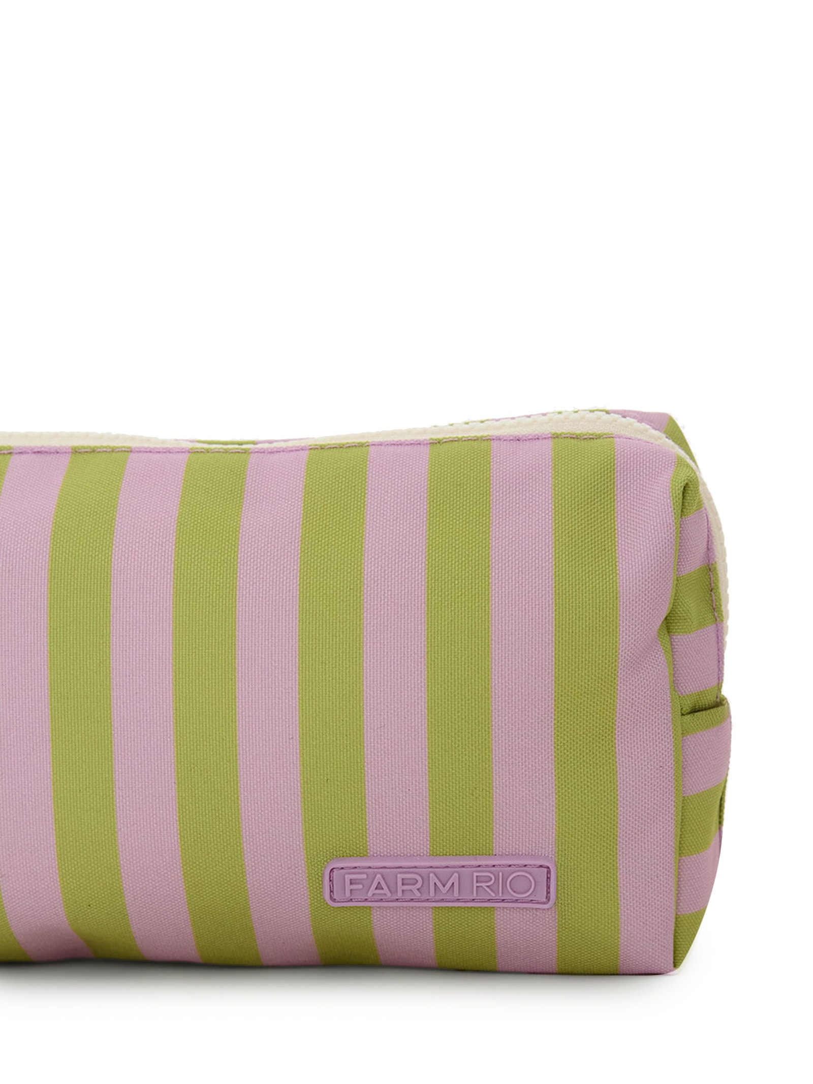 Necessaire Maxi Ora Bolas Listra Roxo Farm Etc