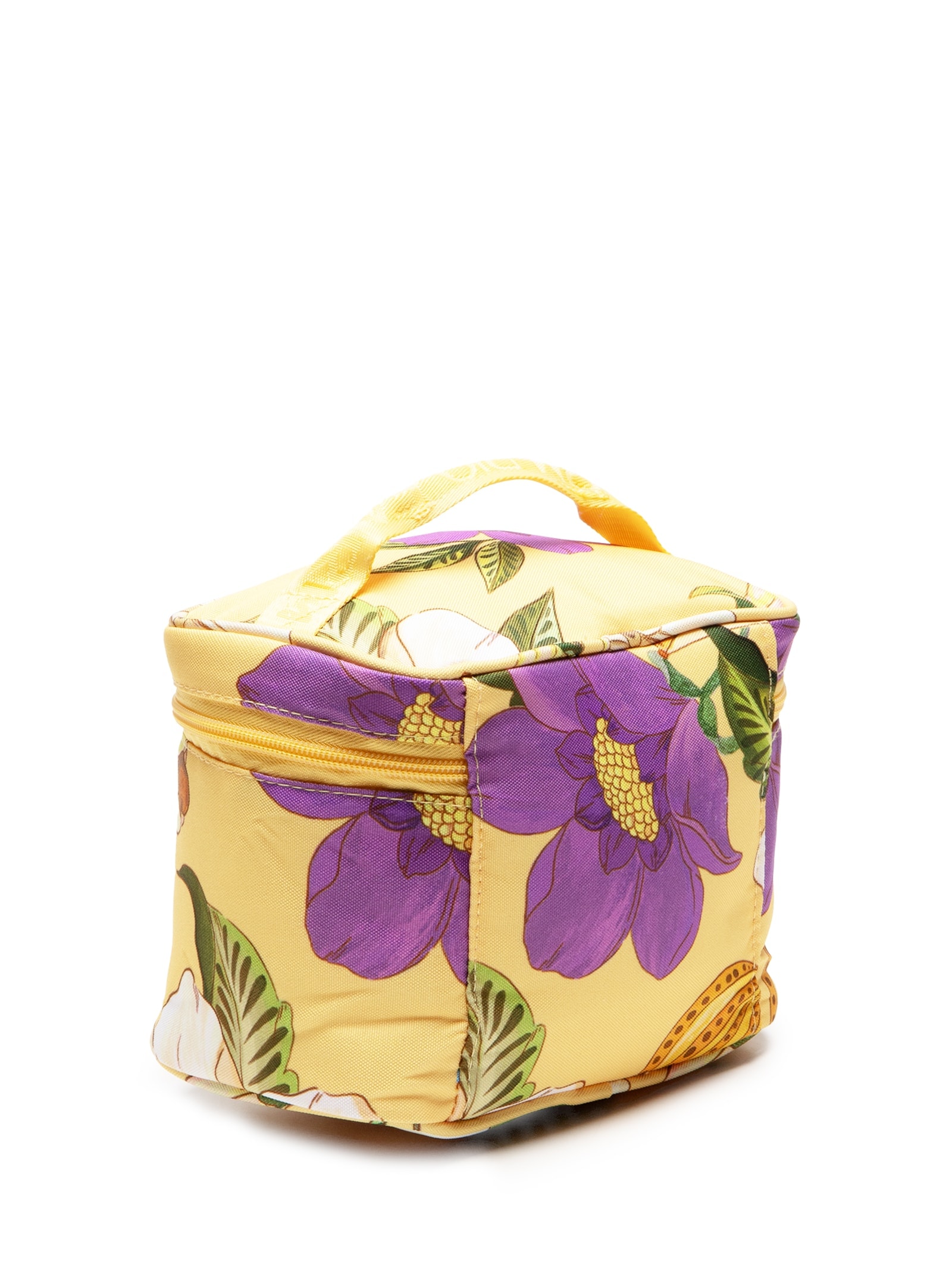 Necessaire Me Leva Pássaros Em Flor Amarelo Farm Etc